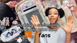 modding + customizing my ps vita 2000 from JPfans!!