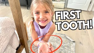 Oakley PULLS OUT her own FIRST tooth!