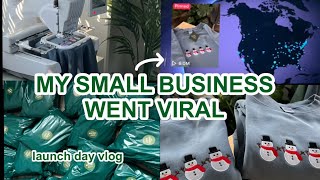 MY SMALL BUSINESS WENT VIRAL: Studio Vlog #4