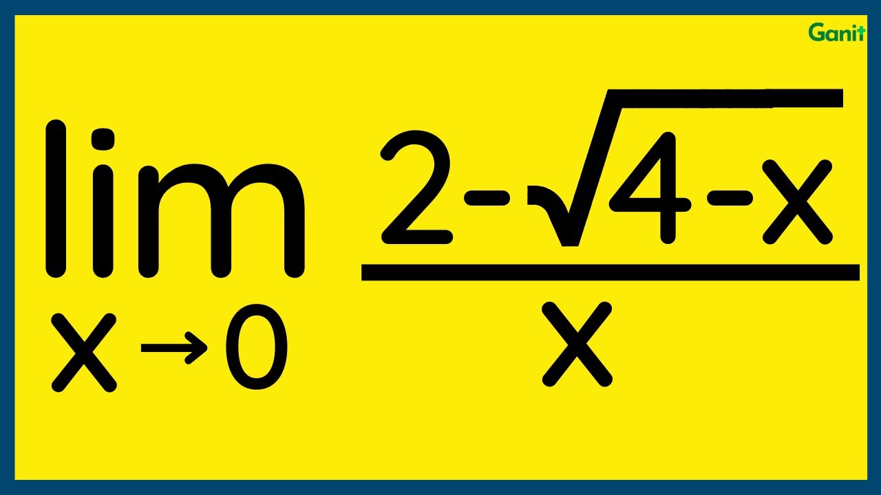 Solve the indeterminate limit by method of rationalization - YouTube