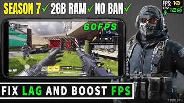COD Mobile  Season 7 Lag Fix & FPS BOOST  - GFX Tool & Config File for Any Device No FPS Drops