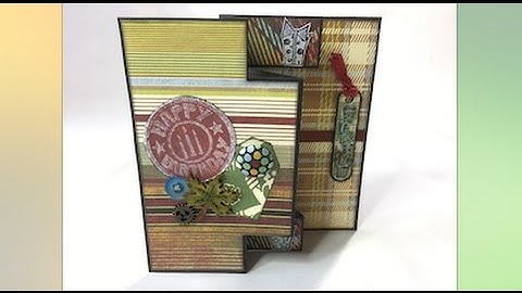 Trifold / Tri-shutter Card for a Guy