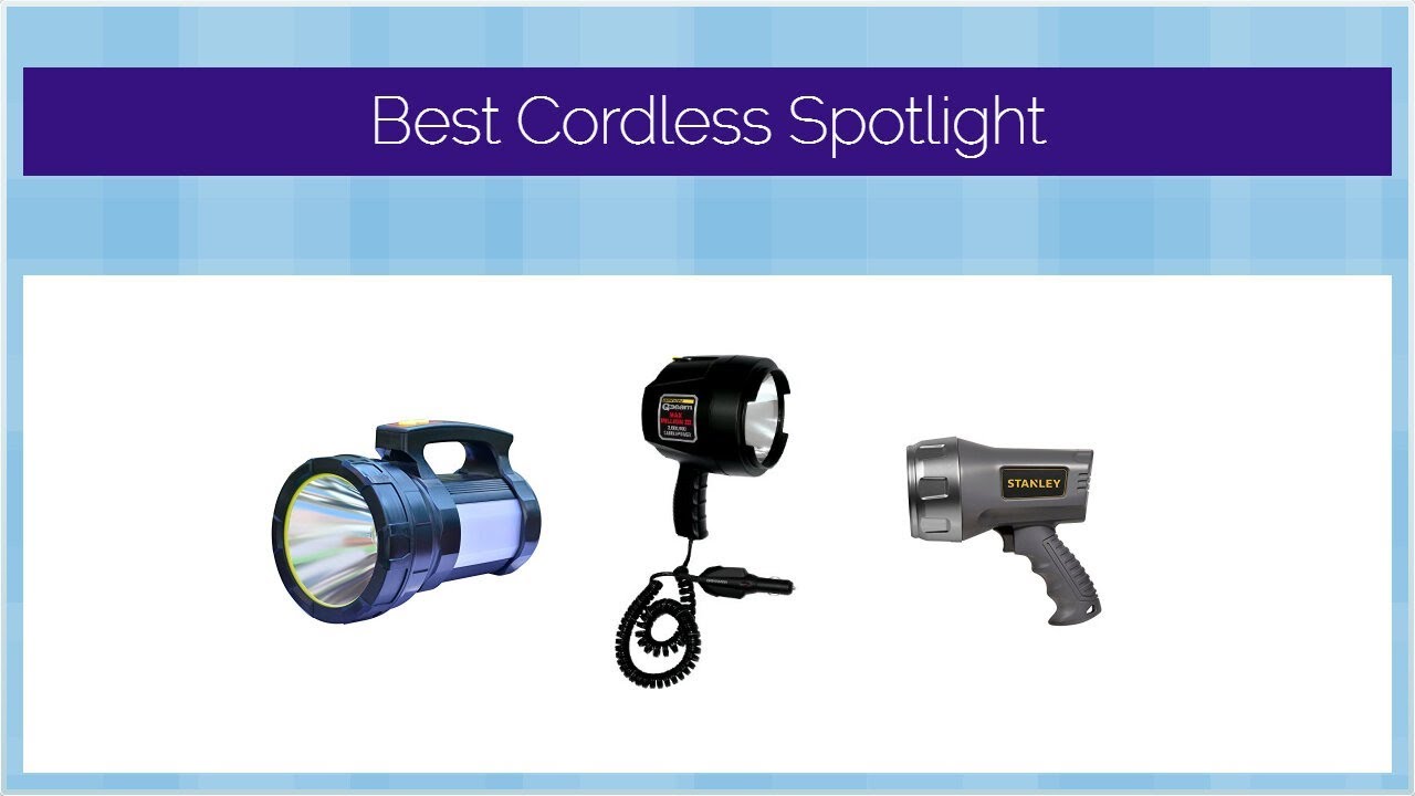 Best Cordless Spotlight YouTube