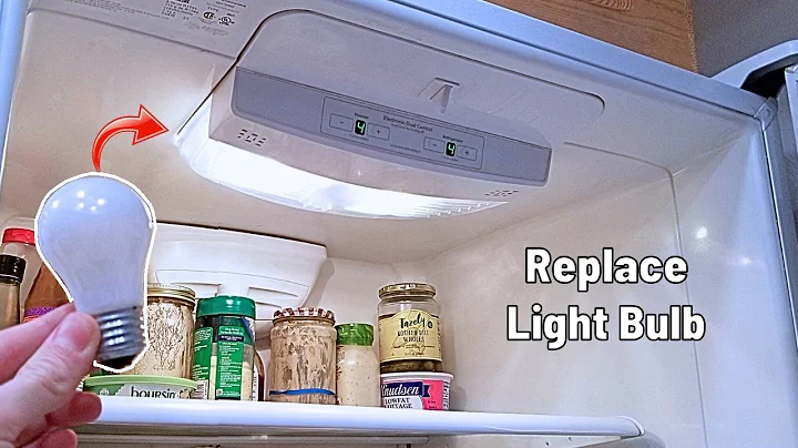 How To Replace Refrigerator Light Bulb in 1 Minute! Kenmore or Amana