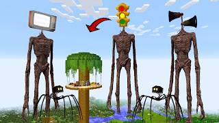 Surviving From Siren Head Friends And House Head Arrival In Minecraft - Gameplay - Coffin Meme