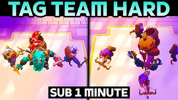 BEAT The Tag Team HARD Dojo Sub 1 Minute | Moco