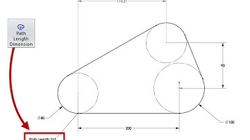 SOLIDWORKS Tech Tip: Path Length Dimension
