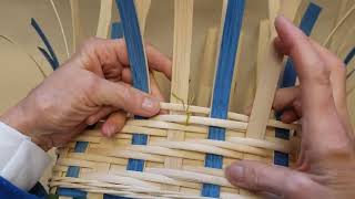Reverse Over 2 Under 2 twill using start/stop weaving