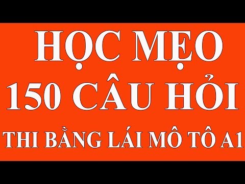Mẹo Thi Bằng Lái Xe Máy A1 Mới Nhất 2020 - Áp dụng tới hết tháng 07/2020 - P.1 - Luật Giao Thông