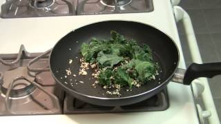 Simple Pleasures - Omelet With Feta and Sauteed Kale!