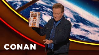 A #ConanCon Audience Member Assaults Conan With A Cereal Box | CONAN on TBS