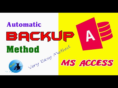 ms access database backup | MS access automatic backup method | #Rover