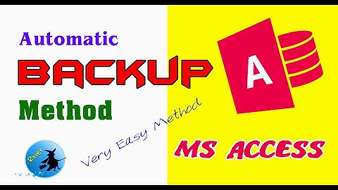 ms access database backup | MS access automatic backup method | #Rover