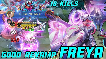 ⚔️ FREYA UNSTOPPABLE! 18 KILLS of PURE DIVINE WRATH! | Mobile Legends