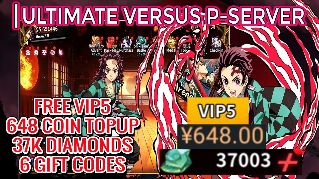 Ultimate Versus Private Server - Free VIP5, Free Topup, 37K Diamonds, 6 ...