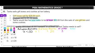 2016 Problem 12 Grade 7 PSSA Math PDE Item and Scoring Sampler
