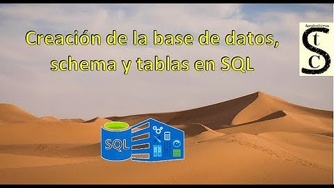 Crear Tablas, Schemas y bases de datos en PostgreSQL  - #1 Programacion en SQL