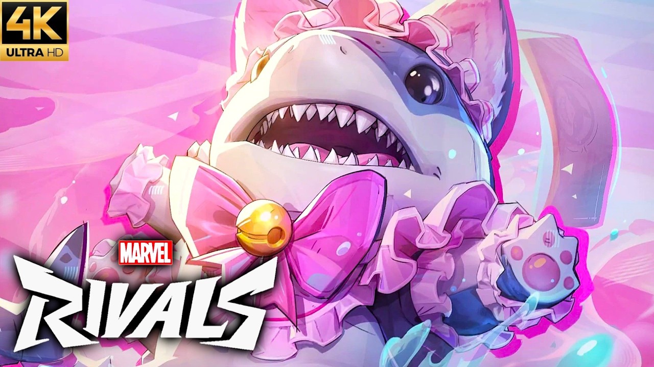 Marvel Rivals - Jeff The Land Shark (Maid To Chomp Skin) Gameplay ...