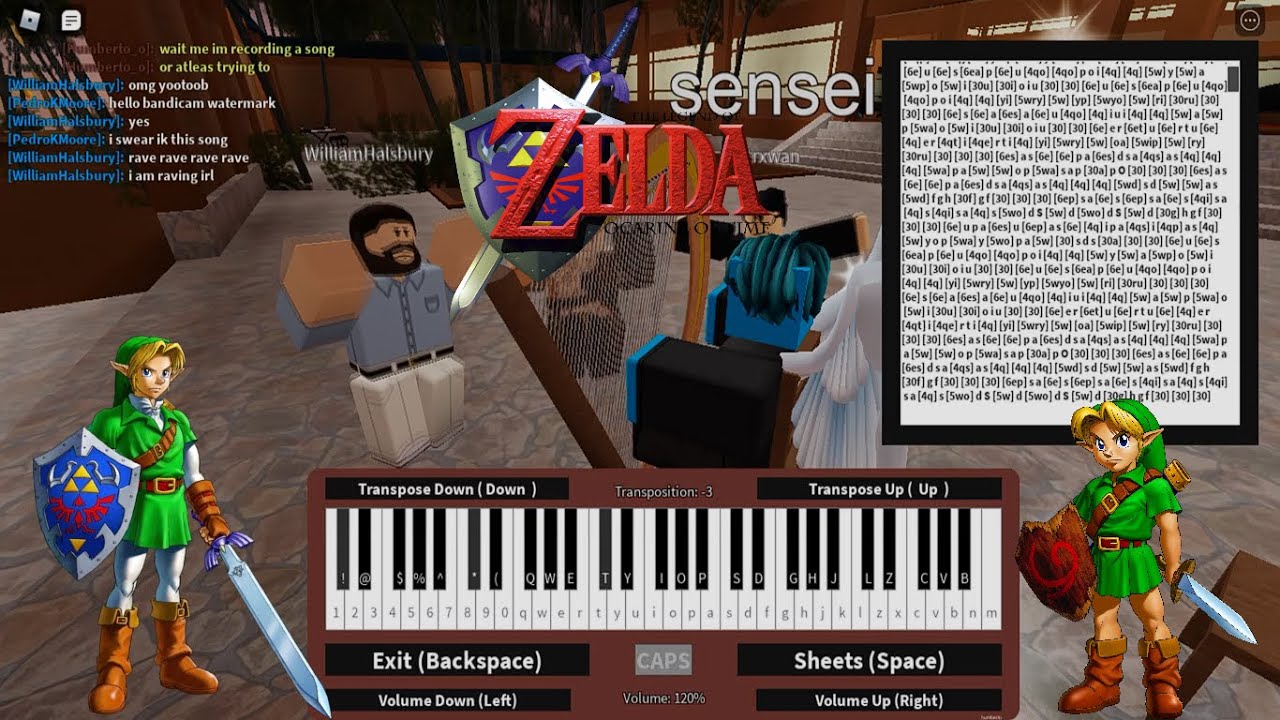 Roblox Piano Gerudo Valley YouTube 