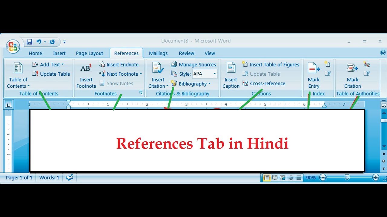 ||"How to Use the References Tab in MS Word | Complete Guide for ...