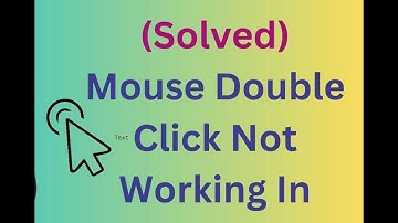 My Mac Mouse double click not working