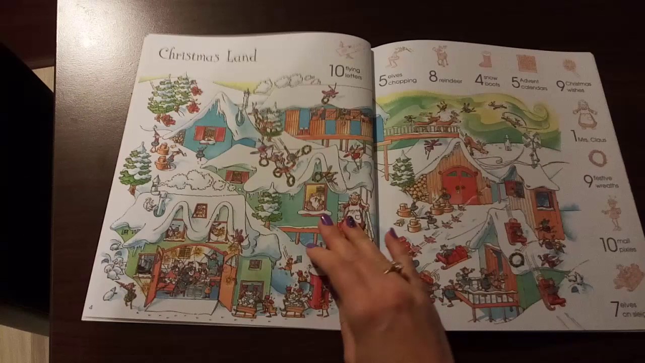1001 things to spot at christmas sticker book usborne youtube 1001 things to spot at christmas