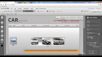 HTML CMS templates - Advanced Settings (Website Preferences)