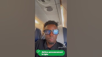 Igbo language used for airline announcement