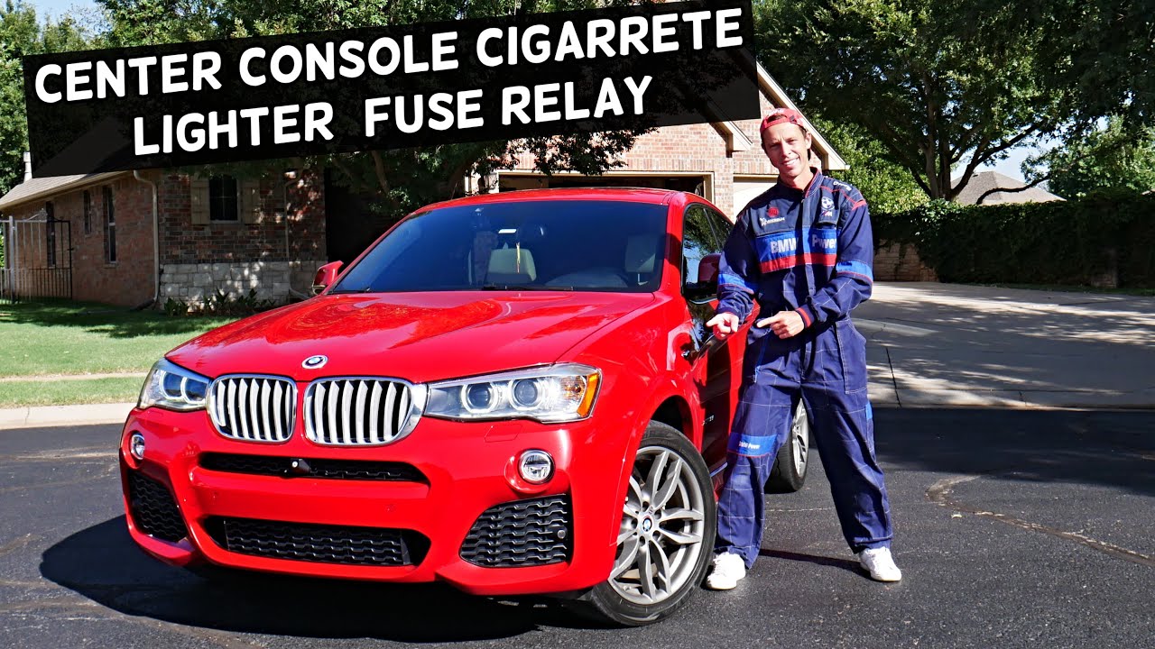 bmw x4 cigarette lighter fuse BMW X3 X4 CENTER CONSOLE CIGARETTE LIGHTER FUSE RELAY LOCATION REPLACEMENT  2010 2011 2012 2013 2014