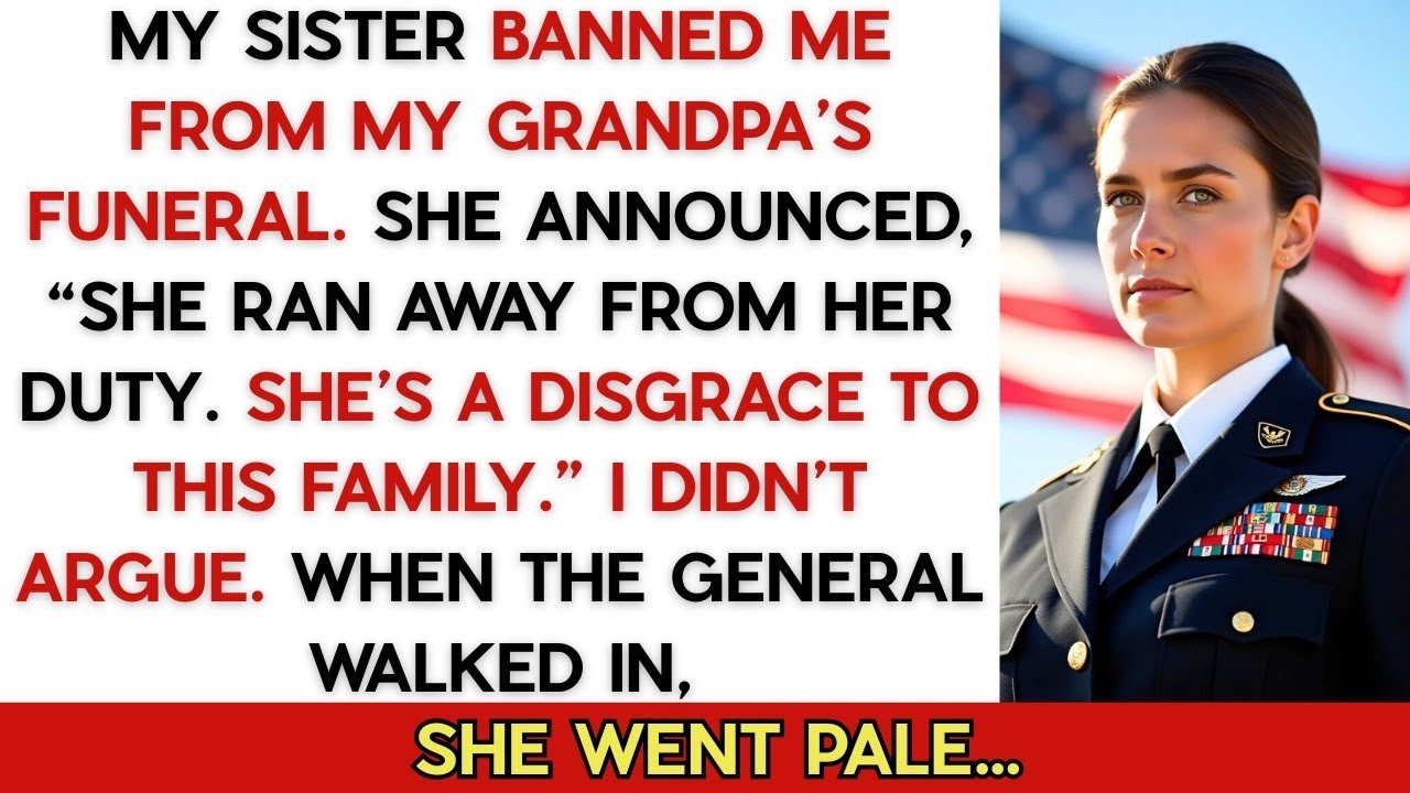 My Sister Kicked Me Out of Grandpa’s Funeral — 21 Soldiers Showed Up and Silenced Her.
