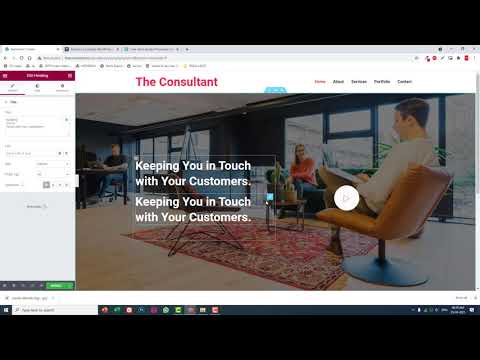 [ Part 1 ] How to design Consultant Company website with Elementor