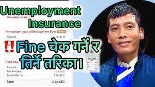 How to Check and Pay Easily Job Loss Insurance Fine in UAE|यो भिडियोमा चेक गर्ने र तिर्ने तरिका।है☺️