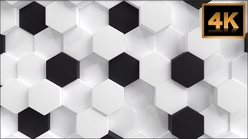 3D Hexagons Rendering Movement | Free Animation Background