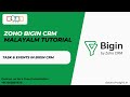Tasks &amp; Events in Zoho Bigin CRM | Malayalam | Bigin CRM | Zoho | CRM