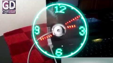 LED Light USB Fan Clock