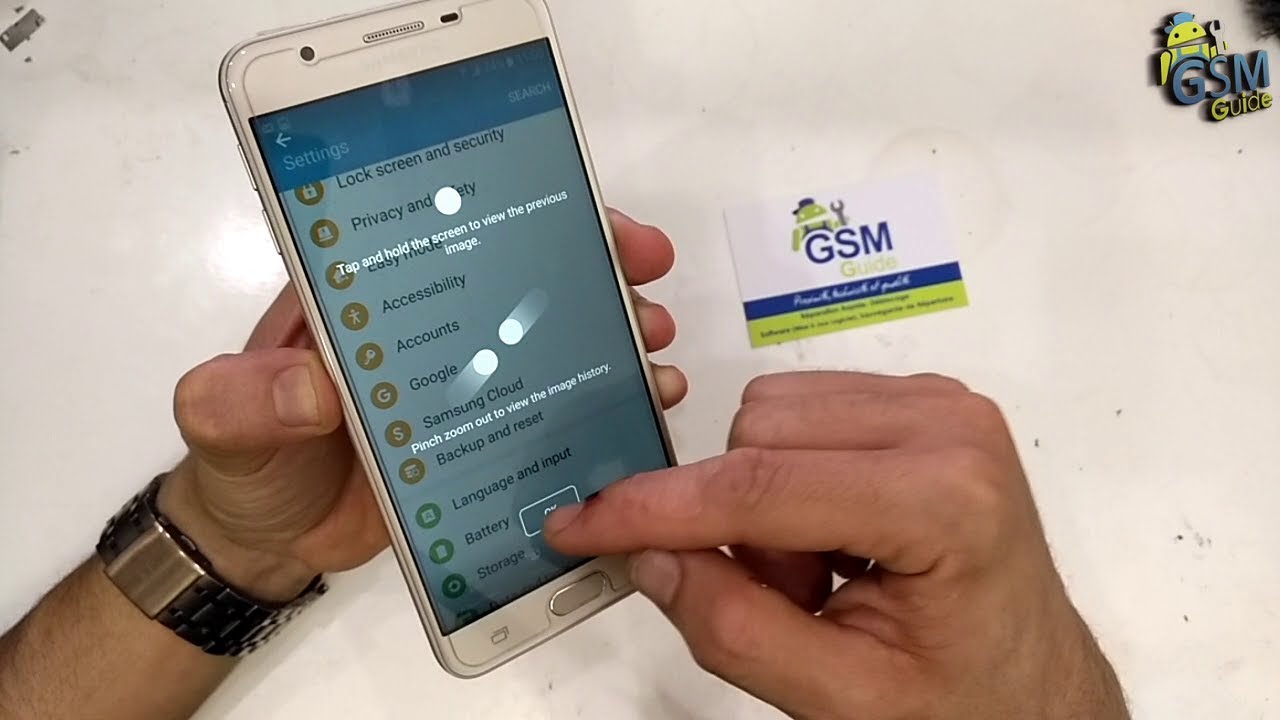 J7 / J5 / J3 / Prime How To Take Screenshot On Samsung Galaxy -- Gsm Guide - Youtube