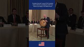 President Donald Trump & FIFA President Gianni Infantino unveiling the 2025 Club World Cup trophy