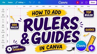 How to Add Rulers & Guides in Canva | Easy Canva Tutorial (Hindi)