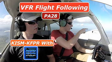 VFR Flight| ILS Approach| KISM-KFPR| PA28| ATC Audio