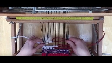 Clasped weft weaving technique - basic demo - bostonwoolworks