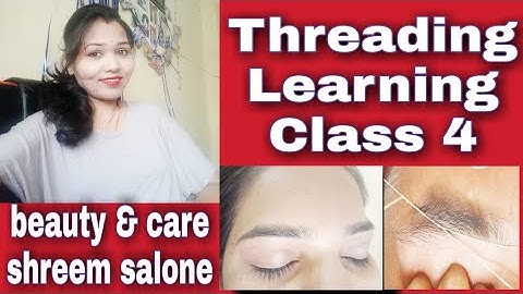 How to do painless threading by your own || upper lips threading and facial hair removing Tutorial.