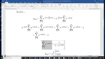 Deriving the Vibrational Energy Given the Partition Function