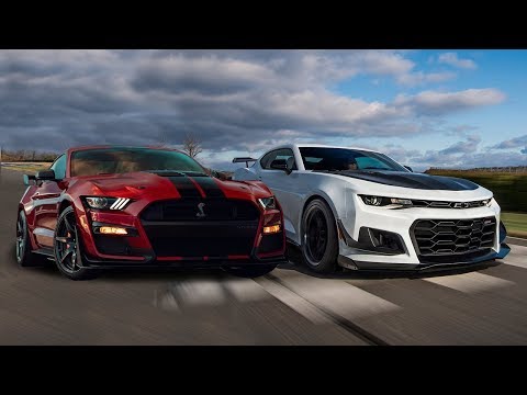 Ford Mustang Shelby GT vs Chevrolet Camaro ZL Ford Mustang Shelby GT vs Chevrolet Camaro ZL