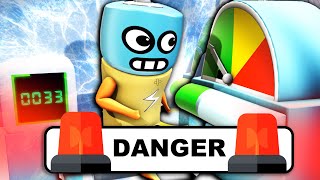 Battery Overcharging treadmill challenge 1 minute countdown to explosion