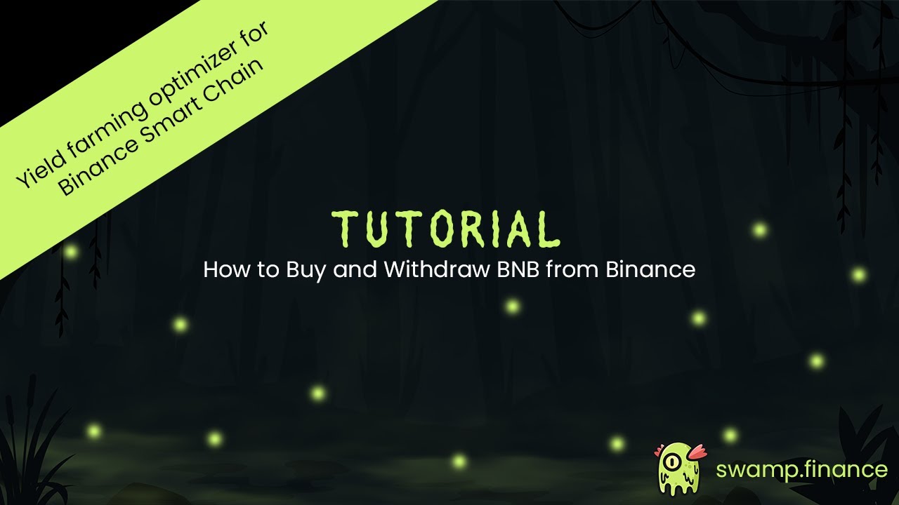 How to Buy and Withdraw BNB from Binance l Swamp.finance
