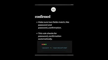 Laravel Validation Rules Part 1