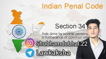 SECTION 34 (INDIAN PENAL CODE 1860)🎓@Lawkaksha
