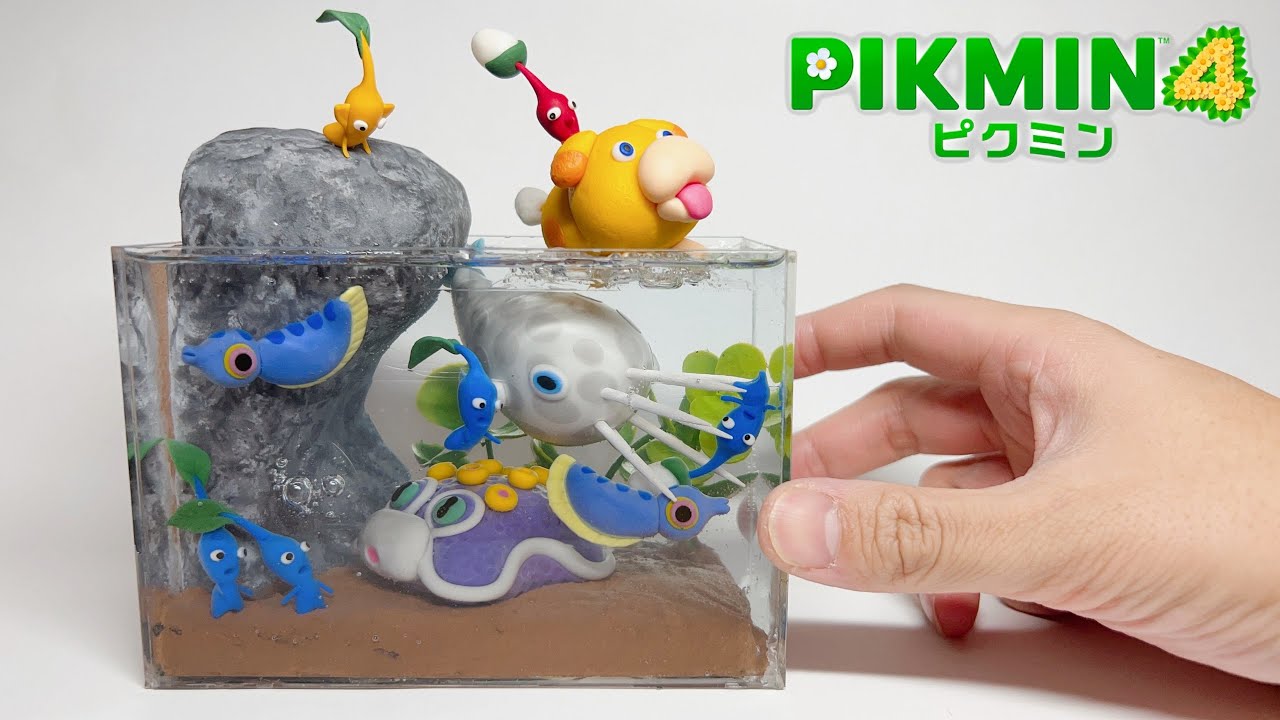 【DIY】水中を泳ぐピクミン作ってみた〜I made Pikmin that fights underwater〜