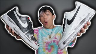 รีวิวรองเท้า G-Dragon x Nike Air Force 1 “Para-Noise 2.0” เปรียบเทียบกับ 1.0 ทุกจุด REVIEW (Thai)
