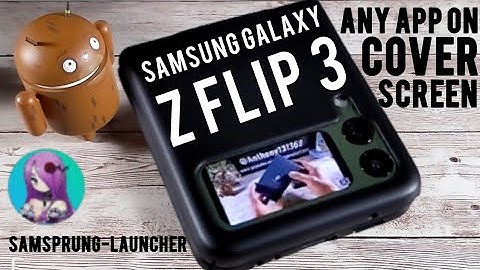 Open any App on Samsung Galaxy Z Flip 3 Cover Screen | Watch Movies/Videos & more...